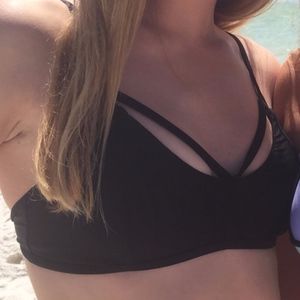 Black Bathing Suit top (size small)